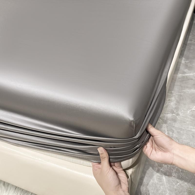 1000TC египетский хлопок роскошный комплект простыней 4/6 шт простыни однотонные плоские простыни с наволочками размер Queen King