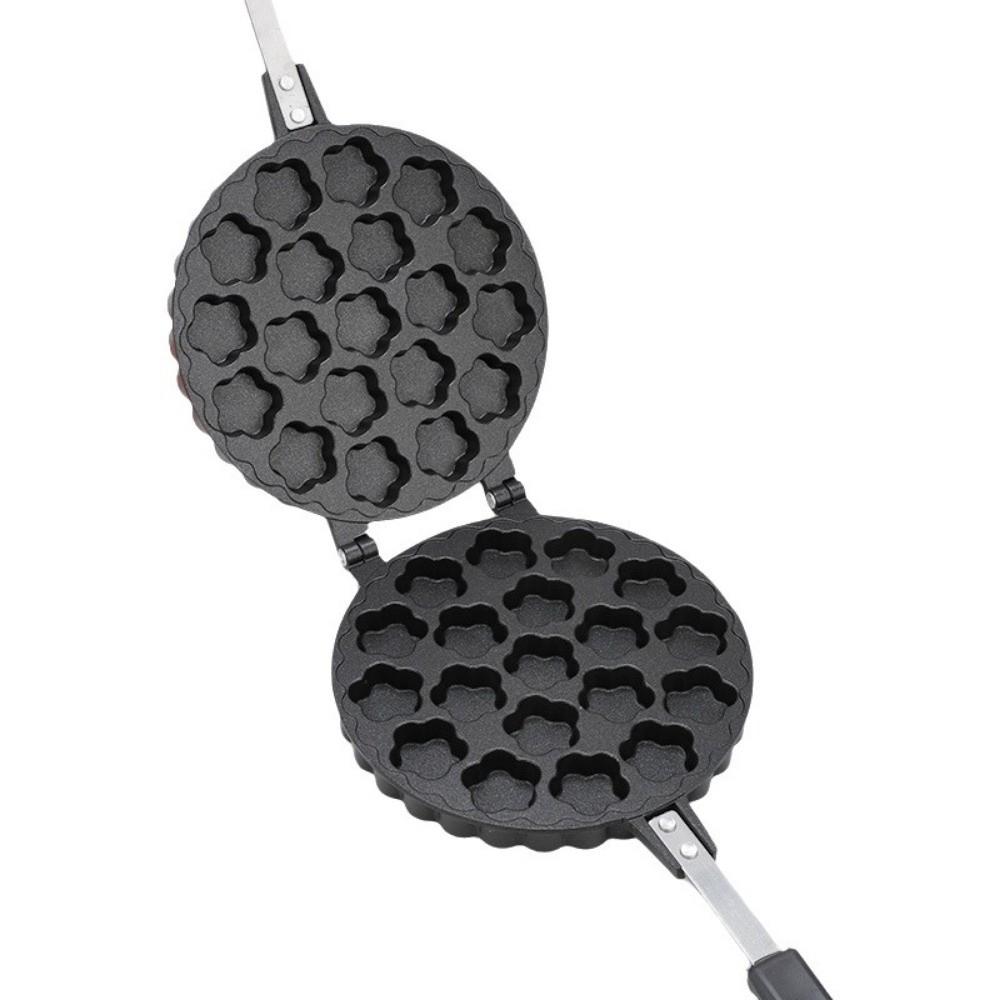 Long Handle Bubble Waffle Maker 19/37 Holes Ice Cream Cone Maker Baking Accessories