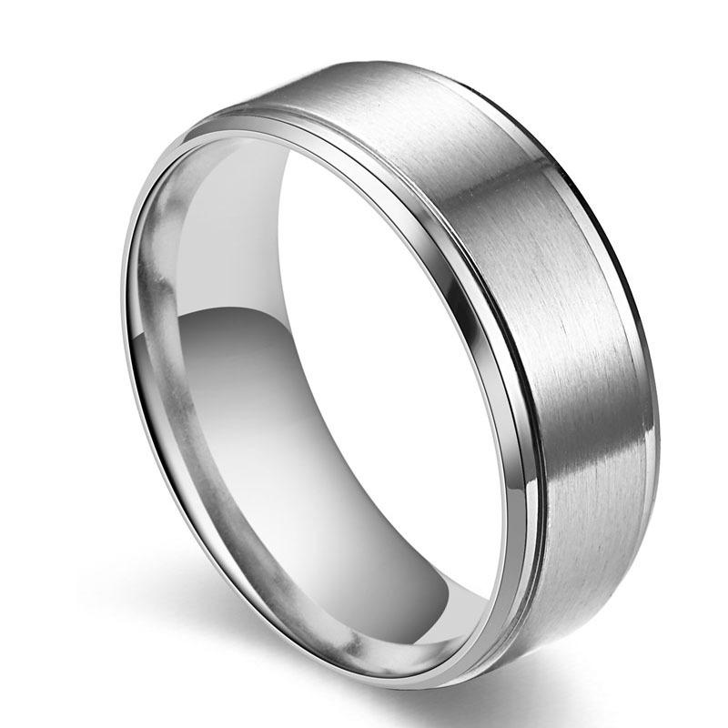 Мужское кольцо из нержавеющей стали, мужское и женское одиночное кольцо из титановой стали, кольцо для пары, кольцо с хвостом