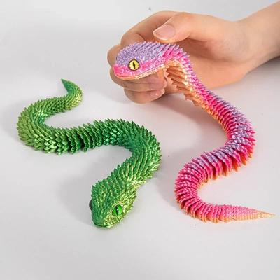 30 см 3D-печатная фигурка змеи 3D-печатные животные настольные аксессуары декор комнаты офисный стол забавный орнамент на тему года змеи