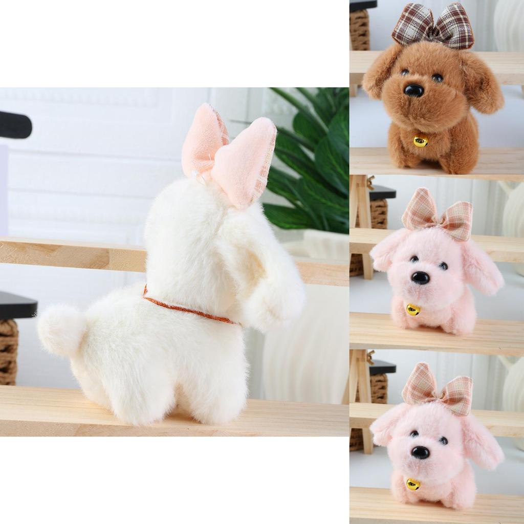 Soft Animal Plush Keyring With Bow Accent For Backpack Charm And Daily Use