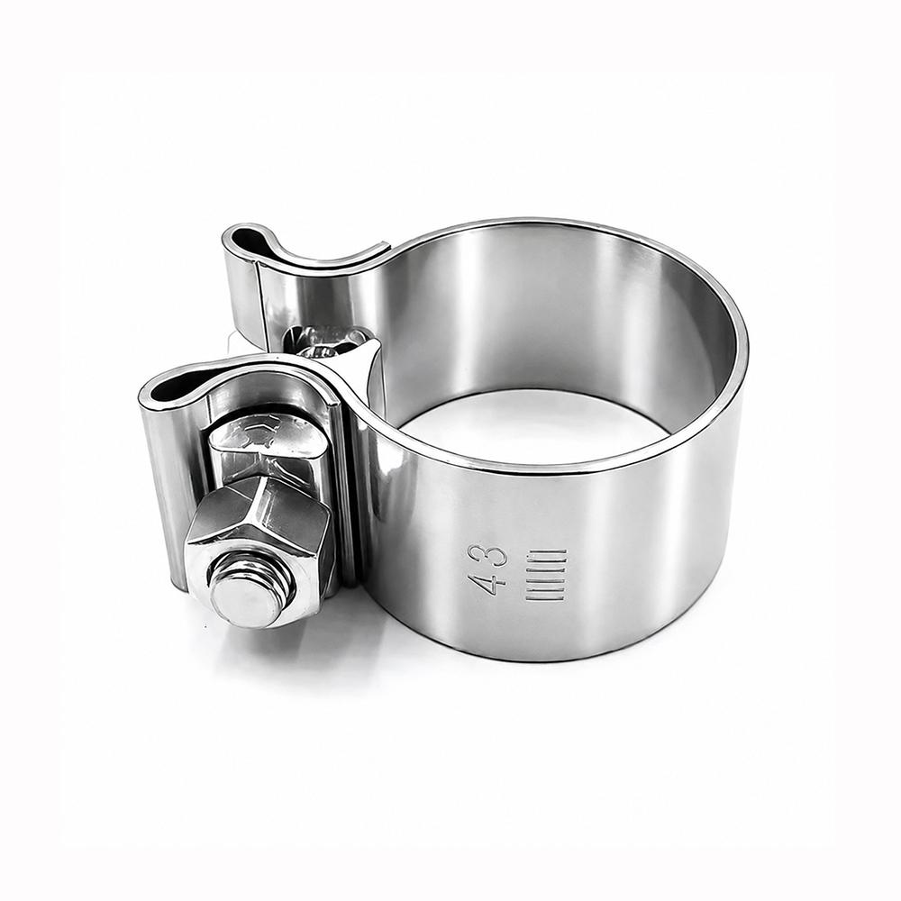 40-76mm Pipe Connection Hoop Stainless Steel Steel Pipe Clamp Strong Exhaust Pipe Clamp