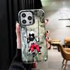 B-Banksy Арт Граффити Художник Мягкий Чехол для Телефона для iPhone 15 16 17 Pro Max 17Air 16E 14 Plus 13 12 Mini Ударопрочный Чехол Задняя Крышка