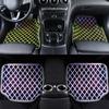 4pcs Diamond Crystal Car Floor Mat Full Set Universal Women Non-slip Floor Mat Carpet Auto Accessories for Most Cars SUV Trucks