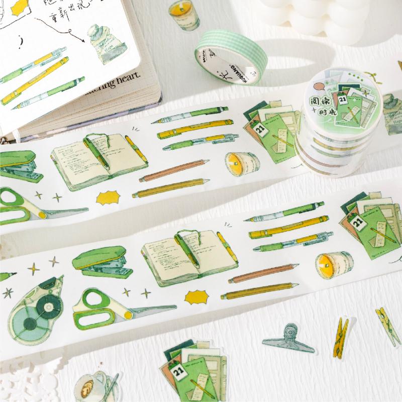 50mm * 2m Life Sketching Series Ins Style Die Cutting and Paper Tape Creative Handbook DIY Scrapbook Material Stationery Sticker