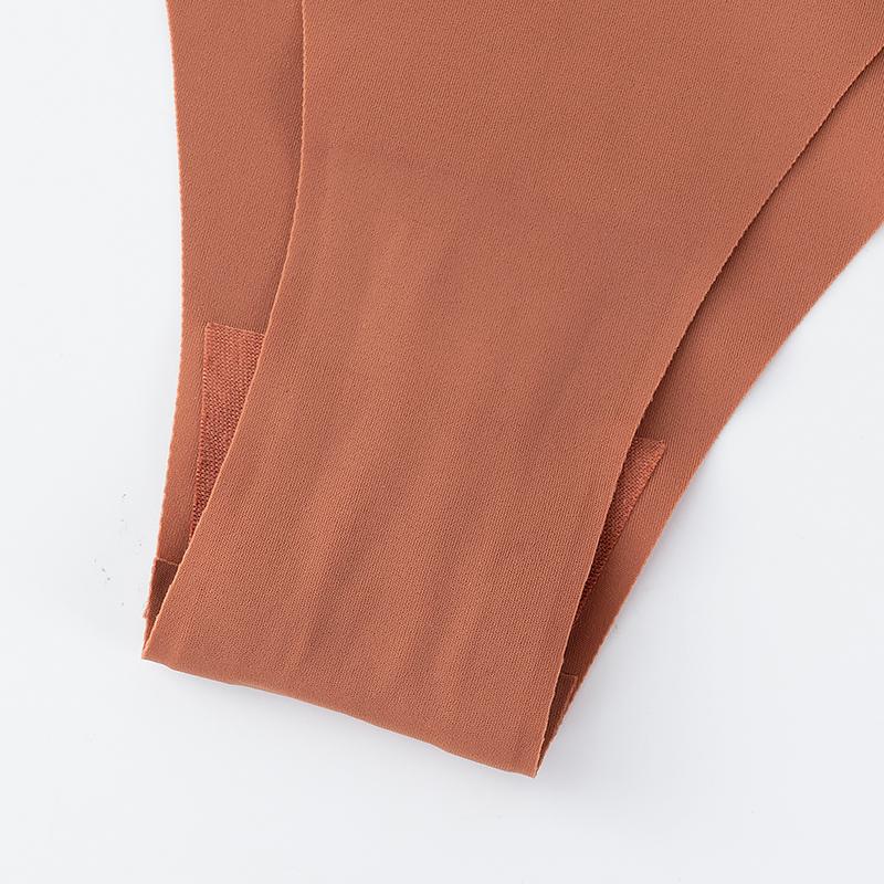 Сексуальные бесшовные трусы из ледяного шелка, женские бесшовные хлопковые трусы с промежностью, спортивное нижнее белье для йоги, трусики из ледяного шелка