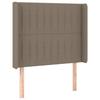 VidaXL Headboard with Ears Taupe 103x16x118-128 Cm Fabric3119812