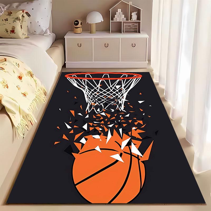 Basketball Hoop Shatter Design suitable as a non-slip mat for the living room or bedroom sofa
