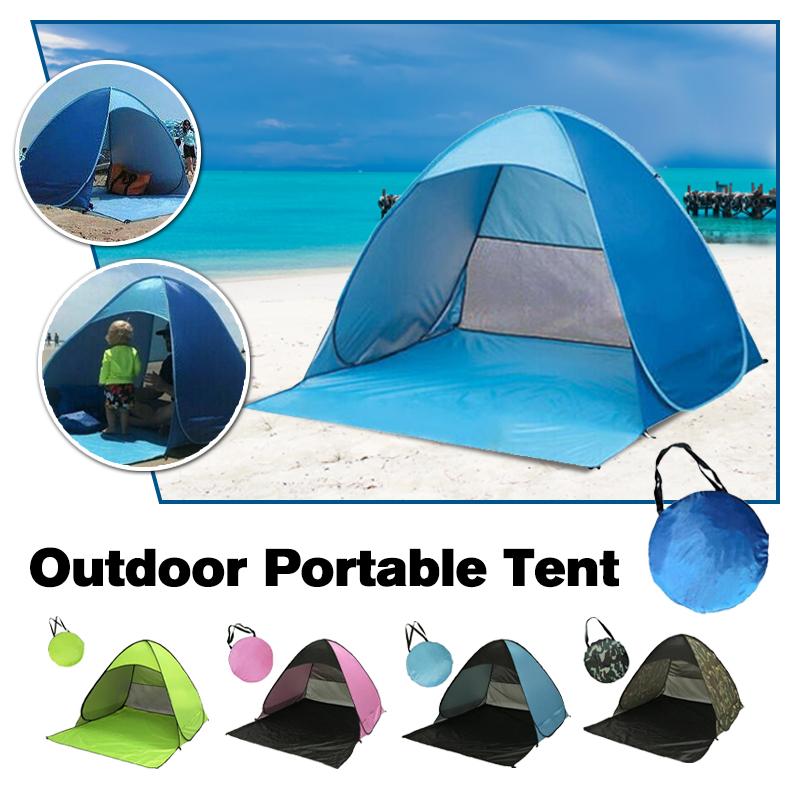 Автоматические всплывающие палатки, укрытия от солнца, пляжная палатка, укрытие от ультрафиолетового солнца, легкий пляжный козырек от солнца, пляжные палатки для походов и путешествий на открытом воздухе