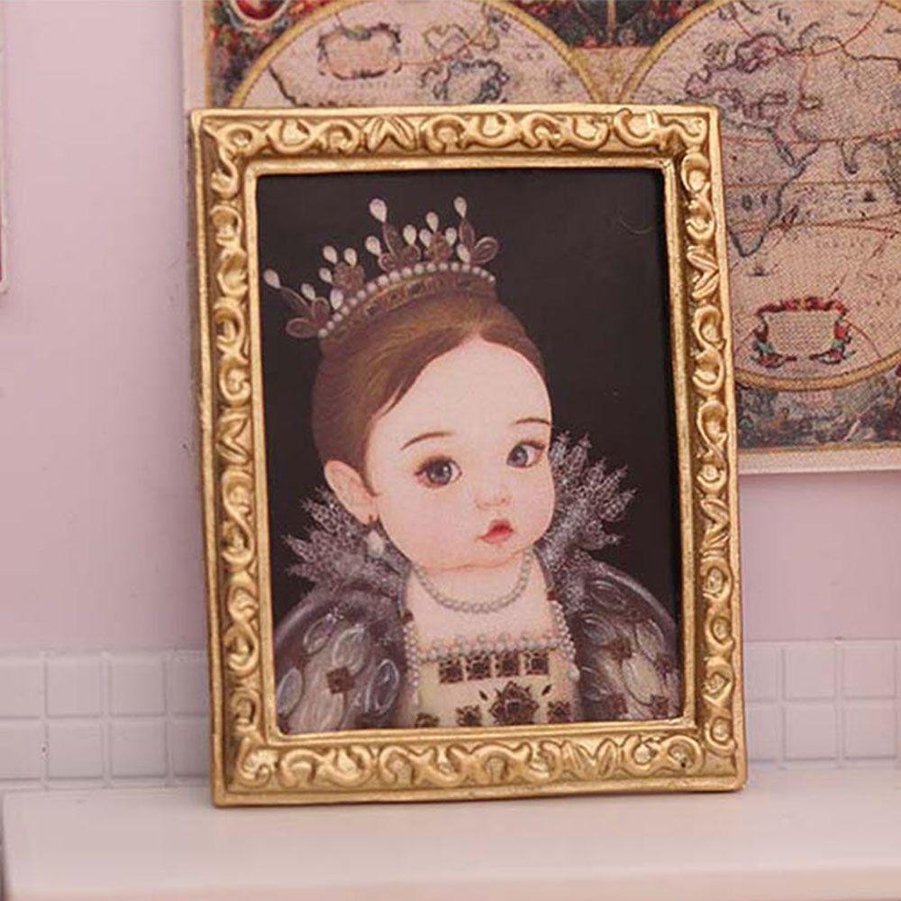 Сцена Модель Мини Мебель Кукольный домик Масляная живопись Настенная роспись Аксессуары для кукол Миниатюрные картинки