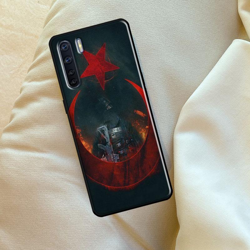 Чехол-флаг Турции Ататюрка для Oppo A60 A80 A40 A15 A16 A17 A57 A94 A74 A54 A76 A96 A18 A38 A58 A78 A98 A6 A5 Pro