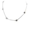 Les Trésors De Lily [N7072] - Silver Gray 'Rosa Romantica' Steel Necklace
