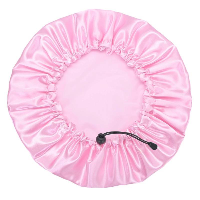 Cartoon Style Reusable Shower Cap For Adults With Daisy Print And Waterproof Design