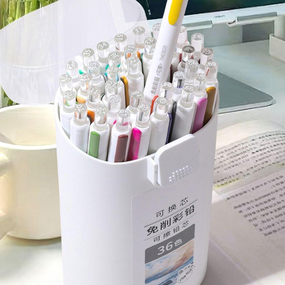 12/18/24/36 Colors Mechanical Pencil Replaceable Refill Propelling Pencil School Office