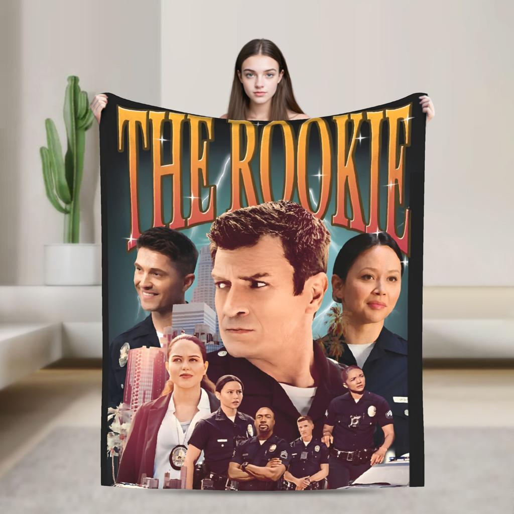 The Rookie TV Show Flannel Blankets Soft Throw Blanket for Living Room Picnic Graphic Bedspread Sofa Bed Cover