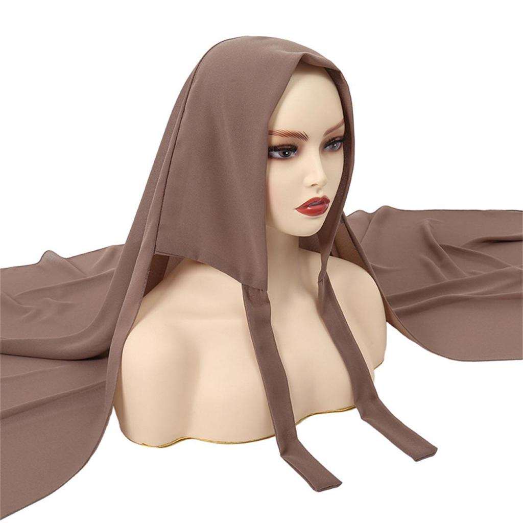 Chiffon Solid Color Headscarf for Women