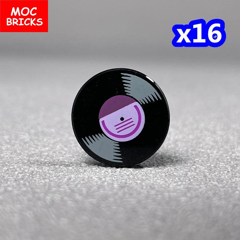 MOC Bricks Suona Horn Music Score Singer Saxophone Bass Figure Musical Instruments Educatinal Building Blocks Kids Girls Toys