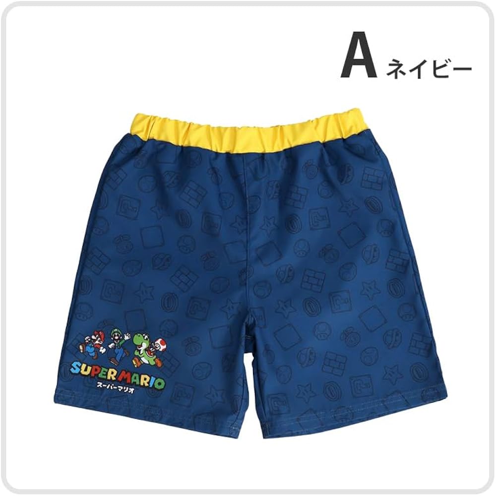 [Irene] Swimsuit Boy Kids Sea Pan Surf Pants Super Mario Character Junior 130cm E: Total Pattern ...
