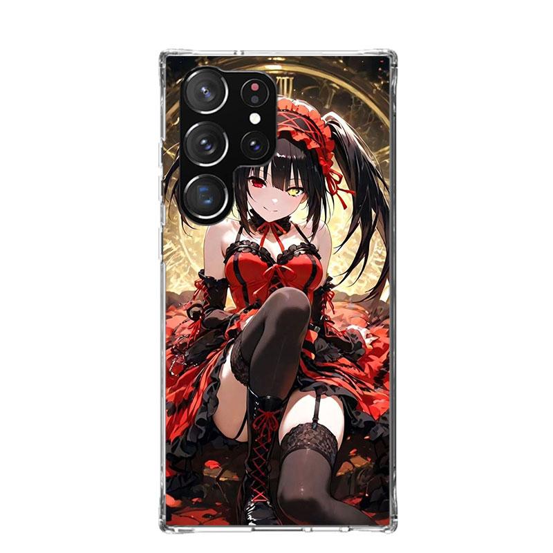 Чехол для телефона Date A Live Токисаки Куруми Для Samsung Galaxy S26 S25 Edge S24 S23 FE S22 Ultra S21 Plus S20 + Fundas Cover Coque Ga