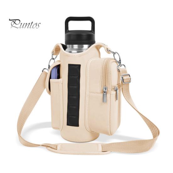 Магнитный держатель для бутылки с водой, сумка через плечо, водонепроницаемая сумка для чайника из Оксфорда для спортзала, походов на открытом воздухе, фитнеса, органайзера для необходимых вещей