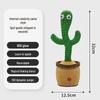 Говорящая и танцующая игрушка-кактус - шатающаяся плюшевая кукла, подарок для детей.
