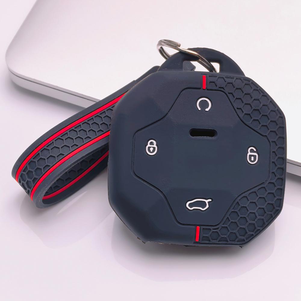 Чехол-брелок для ключей для Jetour Shanhai T2 L9 T3 Traveler Dashing Поверхность устойчива к царапинам Ударопрочная конструкция Мягкая текстура для удобного захвата Простой в установке Дизайн