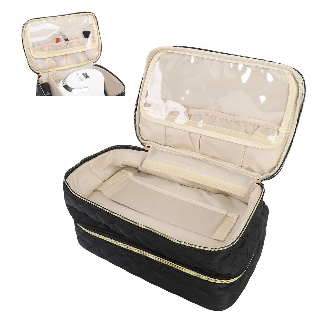 Чехол для переноски лака для ногтей вмещает 40 бутылочек, двухслойный портативный держатель для лака для ногтей