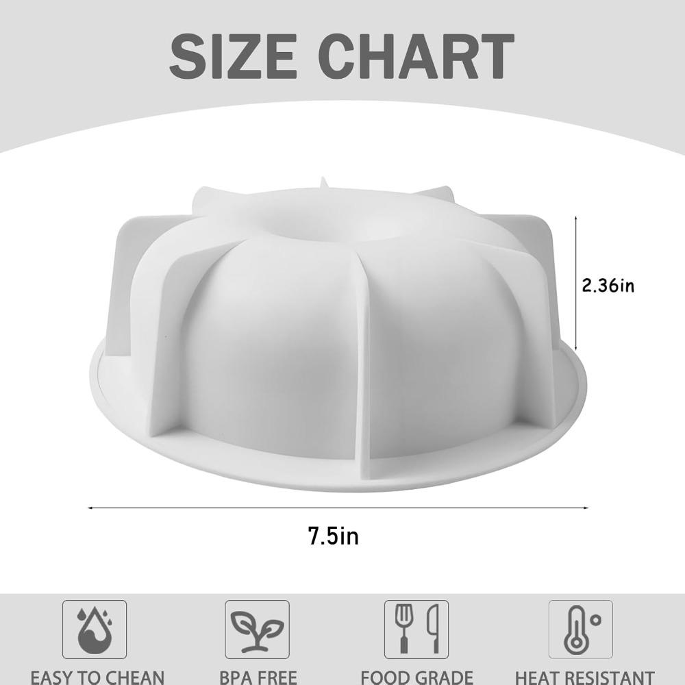 Круглая силиконовая форма Французский десерт Антипригарные формы Сделай сам Форма цветка лотоса для приготовления шоколада, хлеба, мусса, желе Форма для выпечки