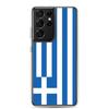 Coque Téléphone - Samsung - Galaxy S21 - Drapeau Grèce - Souple - Multicolore