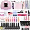 Limegirl Acrylic Gel Poly Nail Gel Kit Nail Extension Glitter Gel UV Building Jelly Gel Polish