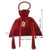Chinese Drawstring Candy Bag Traditional Wedding Gift Bag Jewelry Organizer Flannel Gift Bag  Party