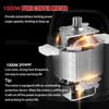 6L 1000W 2 Gear Electric Meat Grinder Kitchen Chopper Mincer Stainless Steel Garlic Vegetable Blender Mixer Baby Food Processor