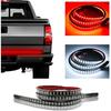 59" LED Tailgate Light Bar, IP67 Triple Row LED Tail Strip, Amber Turning Signals Lights Red Brake Running White Reverse Lights With Connector Wire,