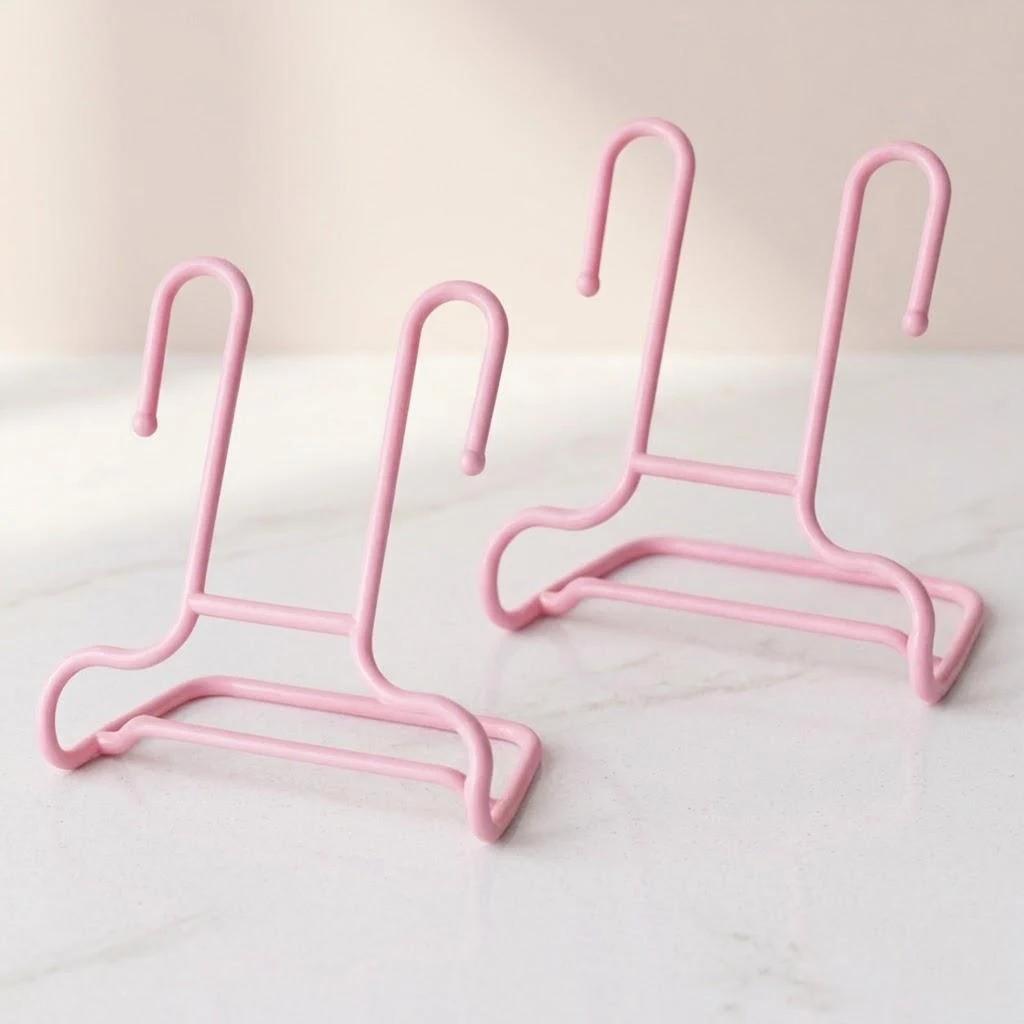2Pcs Space Saving Double Hooks Multi Purpose Shoe Rack Holder Storage Organizer for Closet Balcony Entryway Drying Shoes