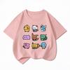 Youngsters' Summer Fashion Casual T-Shirt with Cute Duck Print, Comfortable Short Sleeve Crew Neck Tee for Boys and Girls