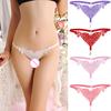 Сексуальные стринги с полым сердцем и вышивкой из искусственного жемчуга, женское эластичное нижнее белье