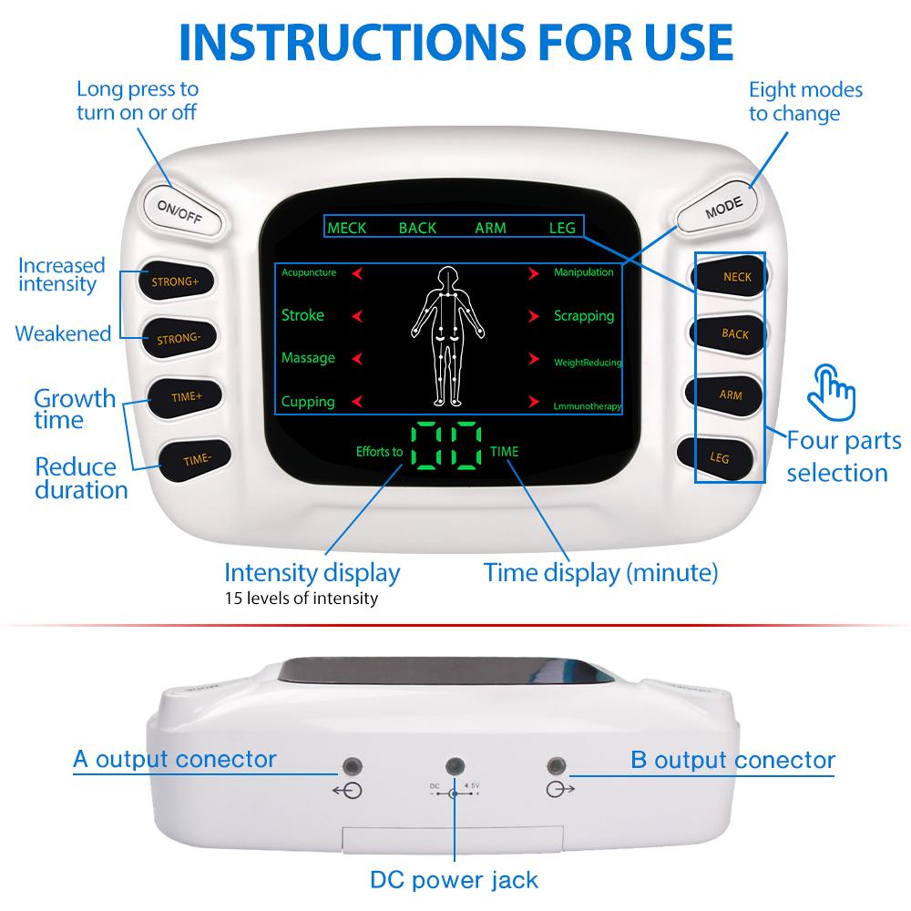 Compex Электростимулятор TENS EMS Машина Физиотерапия Мышечный Стимулятор Лучший Массажер Для Снятия Боли В Теле