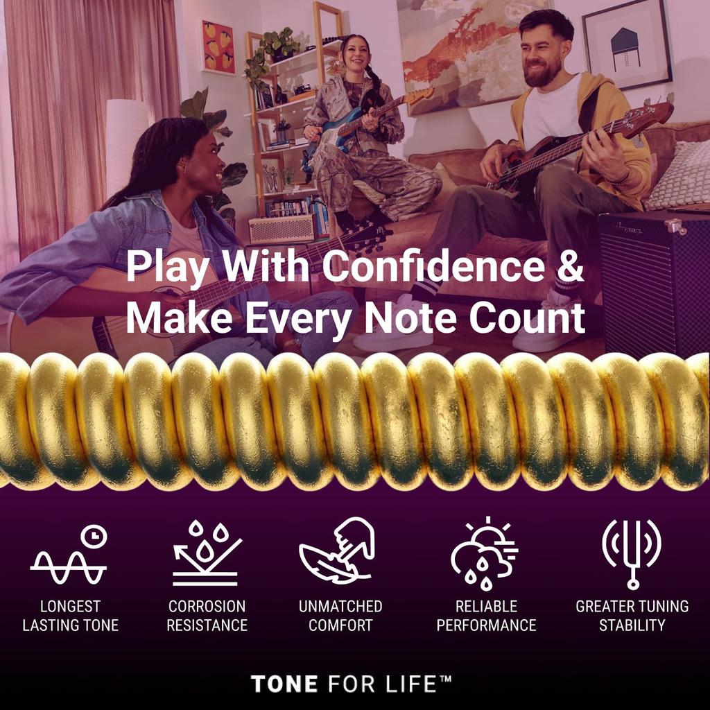 Elixir Струны для акустической гитары NANOWEB из фосфорной бронзы, Custom Light, .011-.052, #16027