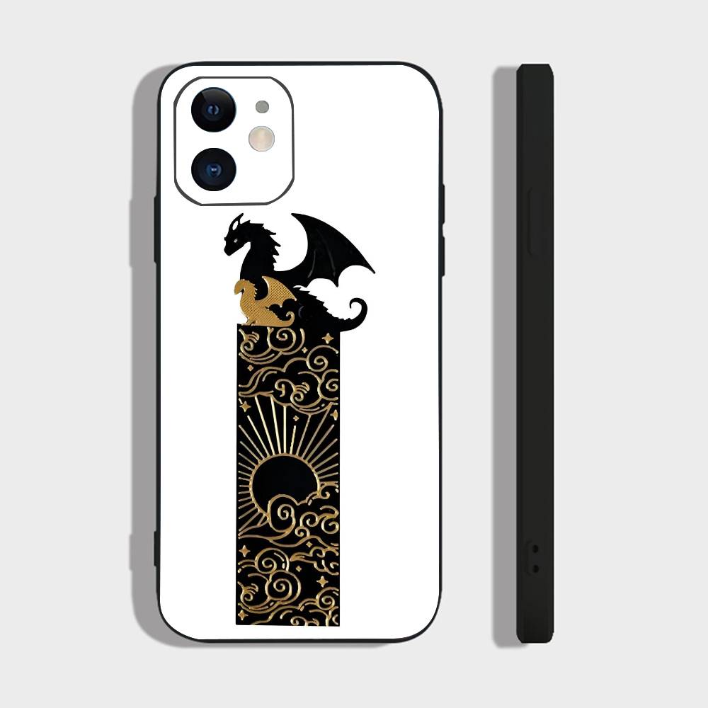 Dragon F-Fourth W-Wing For IPhone 15 16 14 Plus 13 12 11 17 Pro Max 17 Air Black Soft Phone Cover
