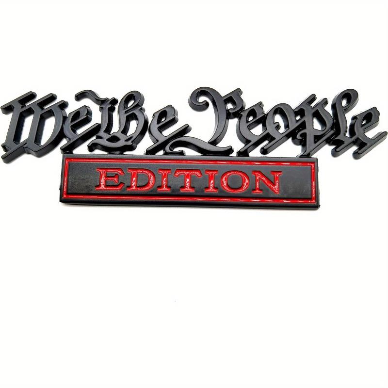 Set of 2 Personalized 3D Full Metal Car Emblems And Decals to Showcase Your Individuality.