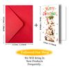 10PCS Cute Cartoon Christmas Greeting Cards Set with Envelopes, Large Size Hand-drawn Xmas Cards for Holiday Wishes & Gifts