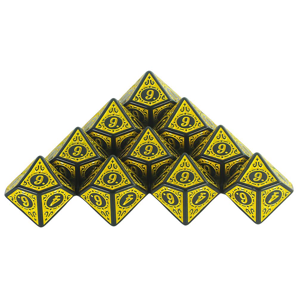 10 Sided Acrylic Dice D10 Polyhedral Dice Collection for DND RPG Role Playing Table Games