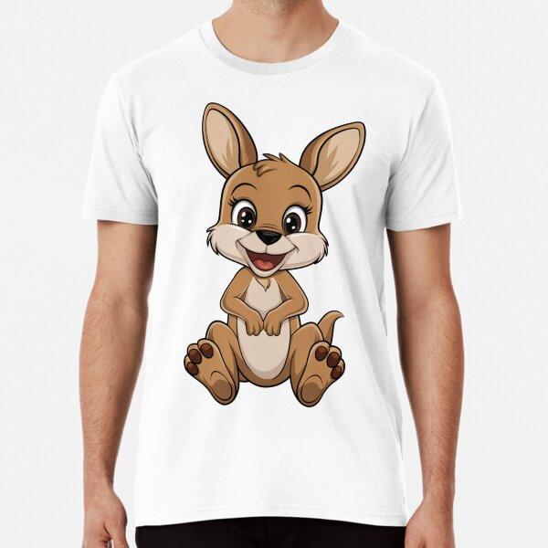Adorable Kangaroo Baby Design Premium T-Shir S to 5XL Made in the AU/USA T-Shirt