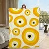 Blanket Flannel Warm Comfort Soft Plush Color Blanket For Sofa Evil Living Room Office Bedroom Travel Eye Gift