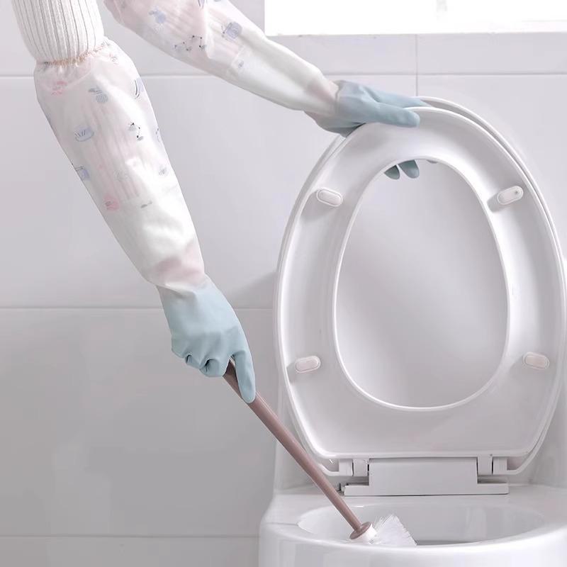 Women's Waterproof Winter Dishwashing Gloves: Durable, Velvet-Lined Rubber for Kitchen, Laundry, and Housework