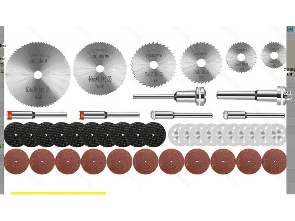 High-Speed Steel Saw Blades Set for Woodworking - Small, Thin Cutting Blades for Electric Grinders and Drills