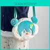 Miku Hatsune Meatball Head Cartoon Pattern Soft Plush Backpack Casual Travel