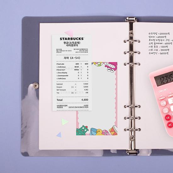 Сменный блокнот формата A5 с шестью отверстиями Luca Lab, популярная фраза в Корее