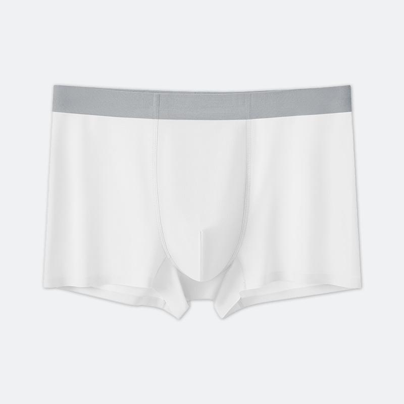 Мужское нижнее белье большого размера дышащее быстросохнущее трусы с плоским углом летнее прохладное ледяной шелк нижнее белье для мужчин