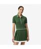 LACOSTE Women'S Tennis Heritage Tipping Polo Shirt Pf8603-55N Yrr